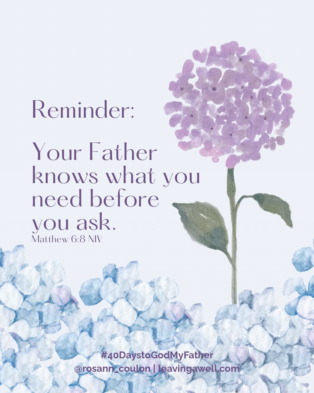 What does your heart need today? How does knowing your Heavenly Father already knows about it give you comfort?

If this encourages you, drop an emoji below. And if you want me to join you in prayer, let me know. I&rsquo;d be honored to do so.
.
.
.

