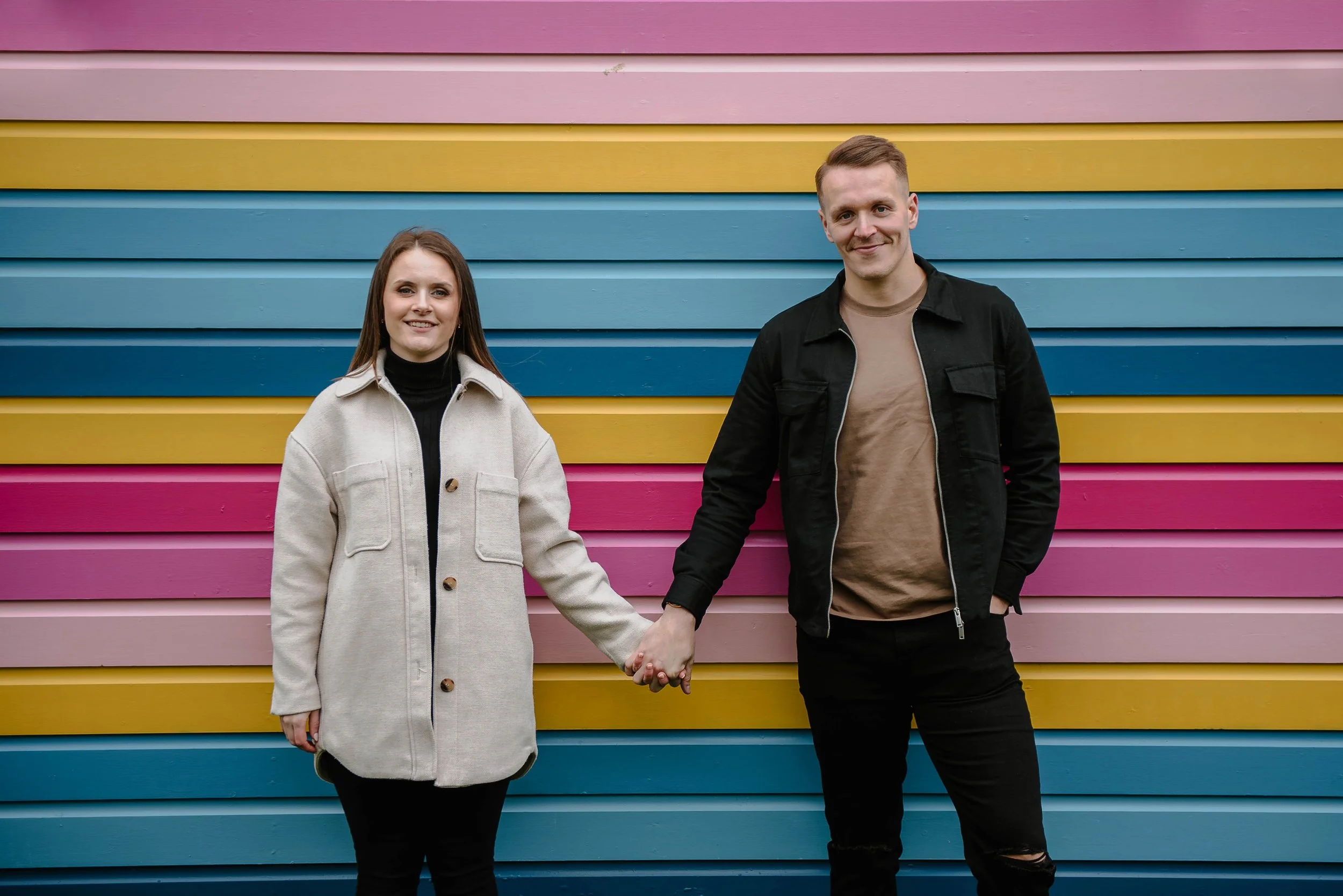 Hannah and Ben's pre-wedding shoot at Tankerton Beach 