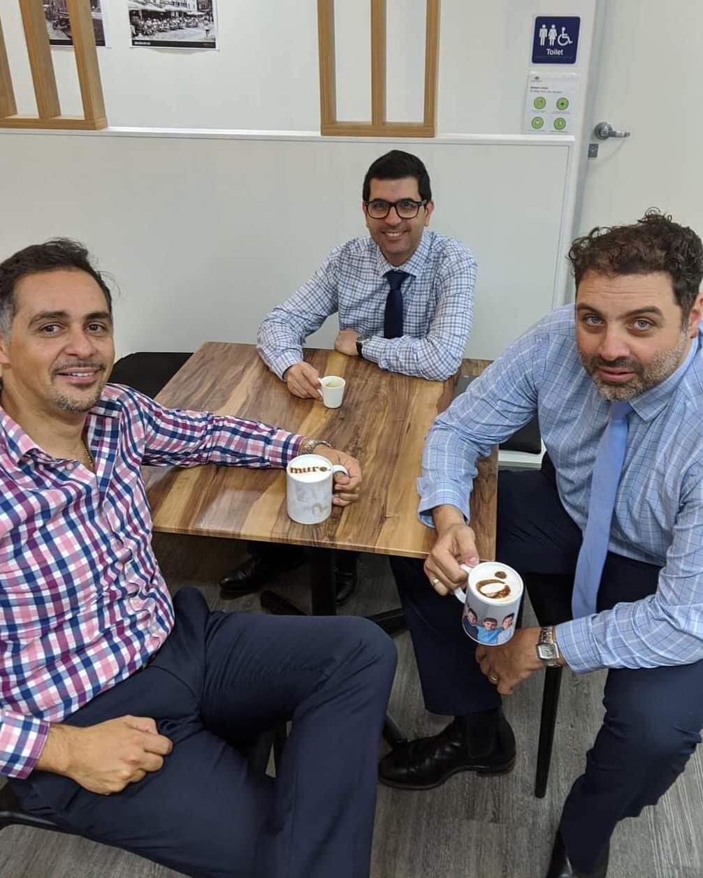 Coffee O'clock! Canio, Michele and Sebastian from @wealthdepot enjoy a personalised coffee made with Muro love and fresh @cafetalroasters beans!

#muro #brisbanecpa #muroaccountants #smallbusinessbrisbane
