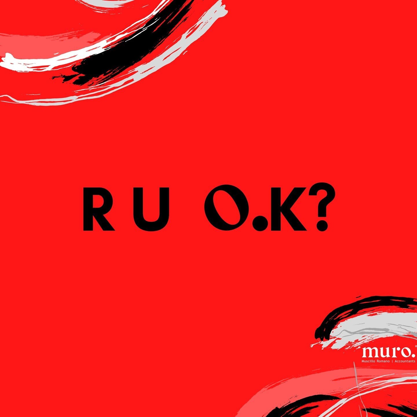 The Muro family is always here to help! From tax returns to friendly faces to talk to about your day. Remember to take the time to ask those around you &quot;R U OK?&quot;

#muro #muroaccountants #brisbanecpa #smallbusinessbrisbane #ruok #brisbaneacc