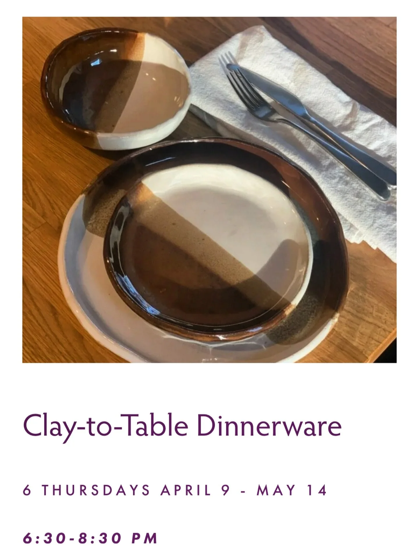 Imagine setting the table with a dinner set you made yourself 🍽️✨

Come spend Thursday nights with me making your own set! Use the link in my bio to sign up for my 6 week class staring April 9th at 6:30pm! 🫶🏽