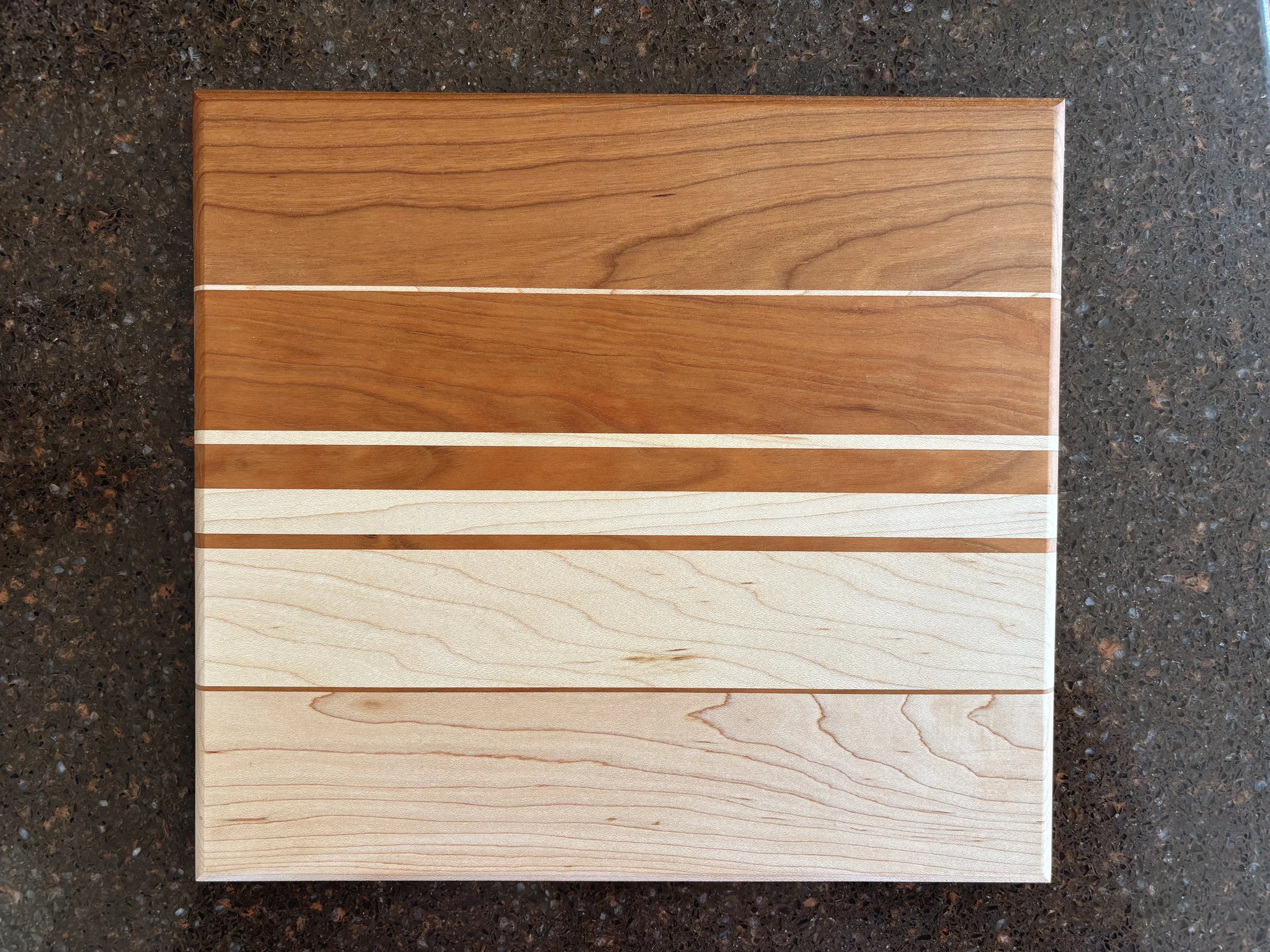 Cherry Maple Edge Grain cutting board