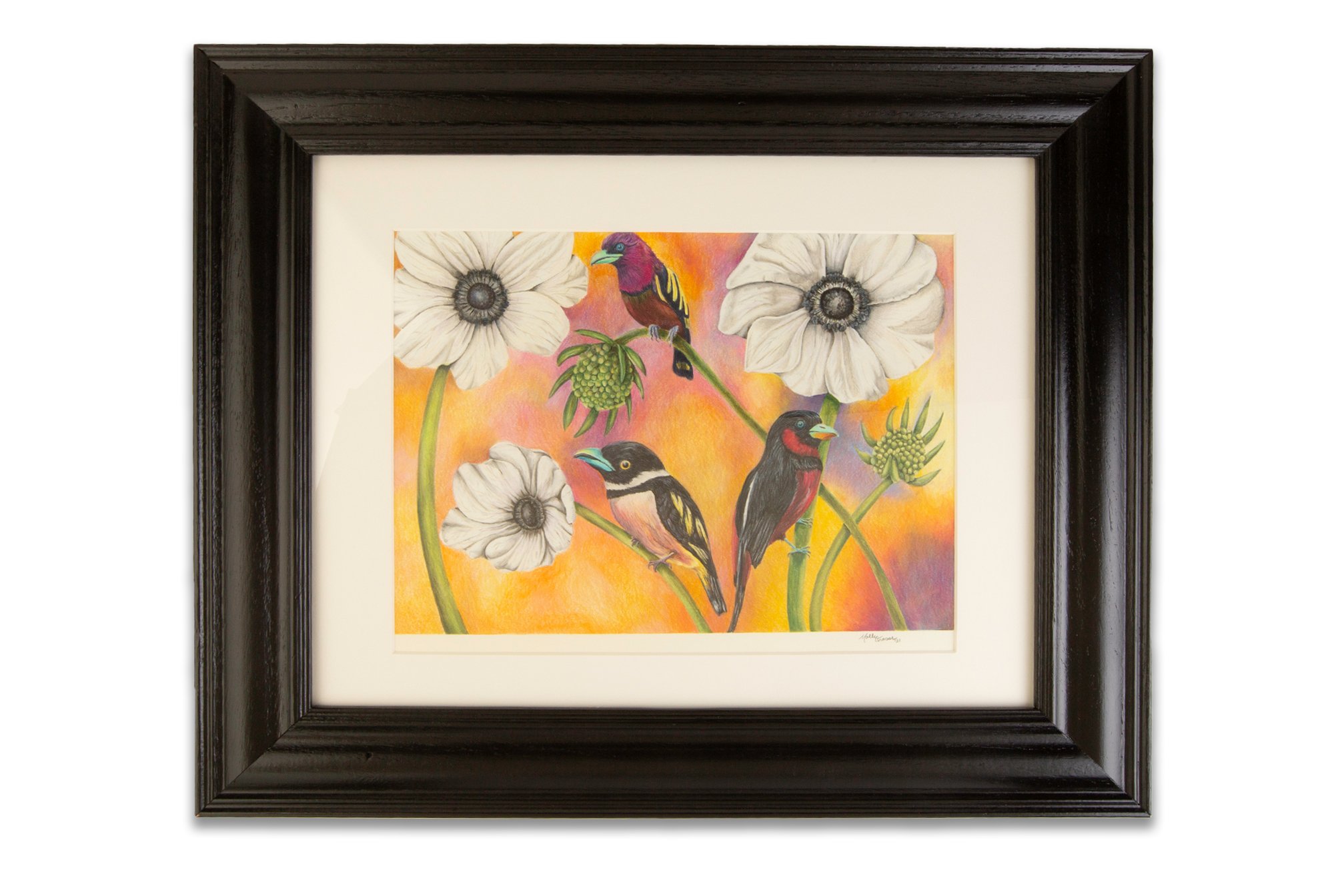 Three Birds Three Flowers