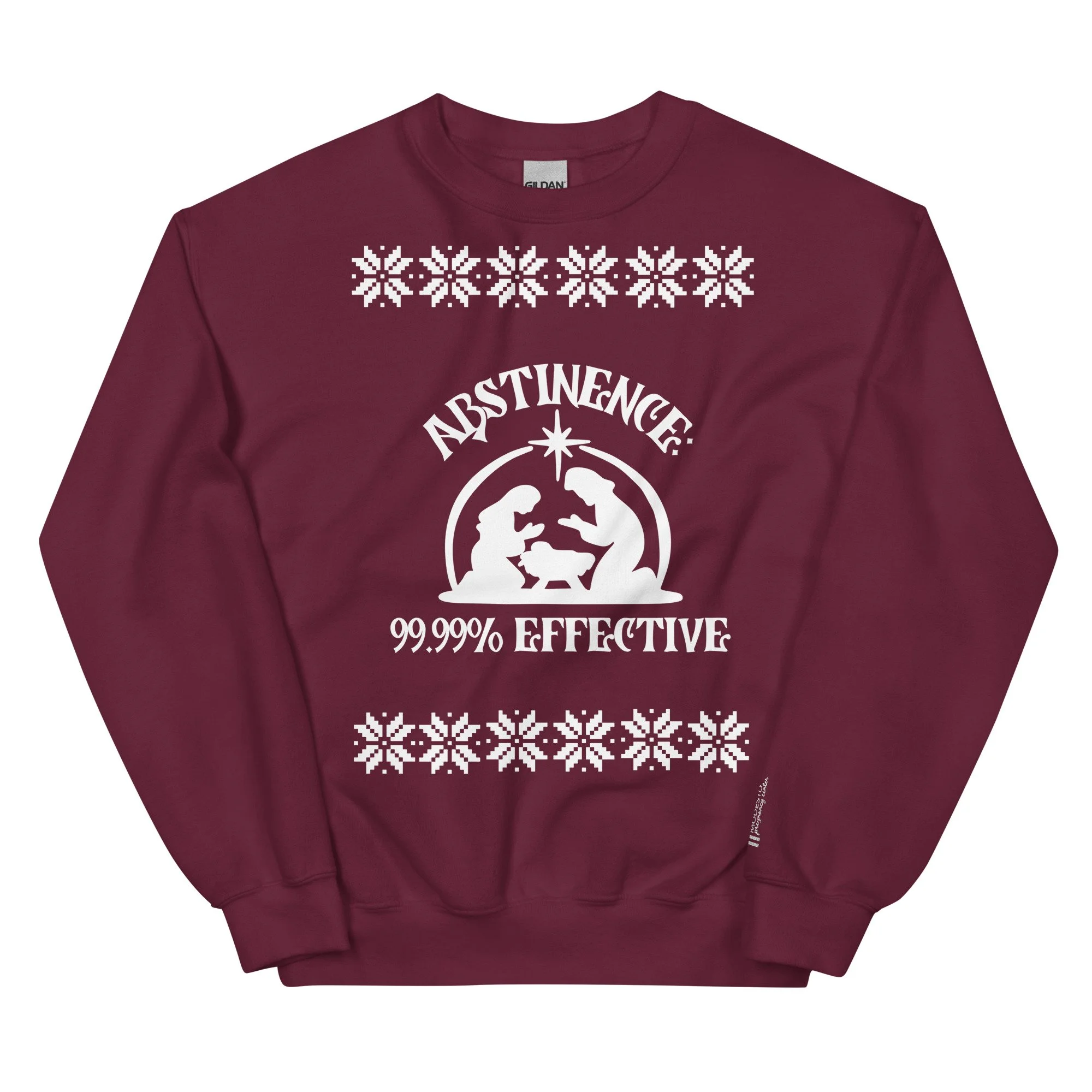 unisex-crew-neck-sweatshirt-maroon-front-694497771856f.jpg