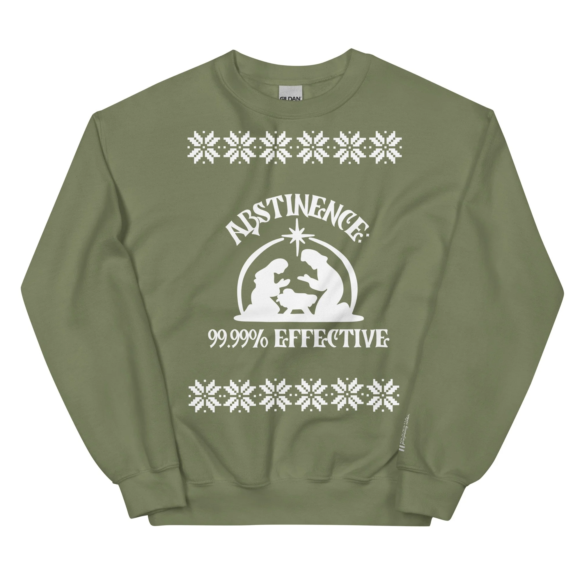 unisex-crew-neck-sweatshirt-military-green-front-6944977757522.jpg