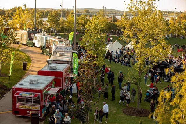 The Gathering Place hosted their first ever Trucktoberfest over the weekend. They offered free admission to the event -  a diverse realm of food including 20 different food trucks for a variety of culinary experiences. There was live music all day an