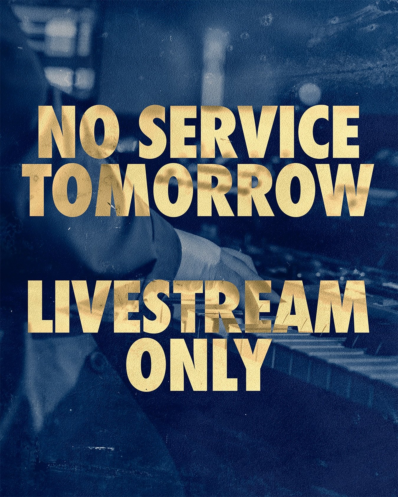 Due to the winter storm, there will be no in-person service tomorrow at Royalwood. We will still be live streaming on YouTube, Facebook, and the RW app. Gather together with your family and worship together at 10 am.