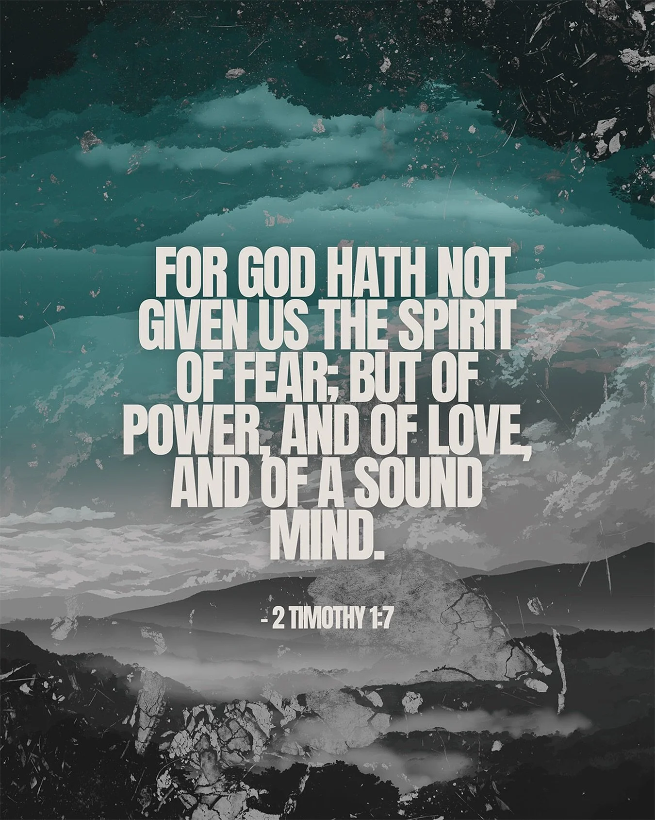 A reminder that fear doesn&rsquo;t come from God. He has given us power, love, and a sound mind. Walk in what He has already placed inside you.