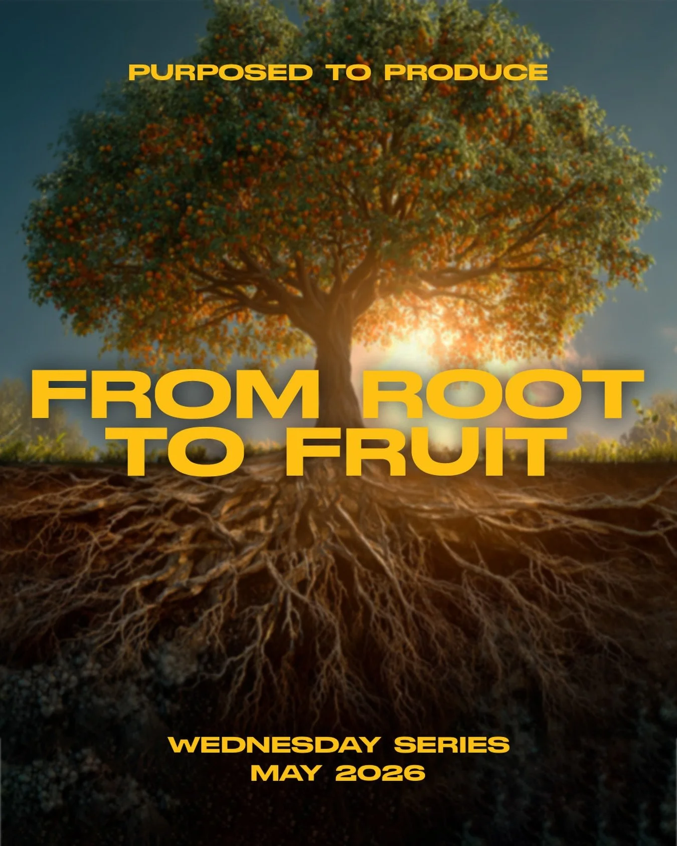 First Wednesday is tonight! We will be starting a new series called &ldquo;Purposed to Produce&rdquo;. Tonight&rsquo;s focus will be on&rdquo;From Root to Fruit&rdquo;. We hope to see you and your families at 7:30 pm!