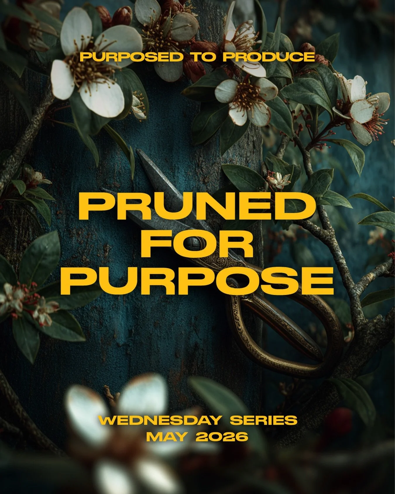 Who all is coming to midweek? Our May series &ldquo;Purposed to Produce&rdquo; continues tonight as we discuss being pruned for purpose. We hope to see each of you there.