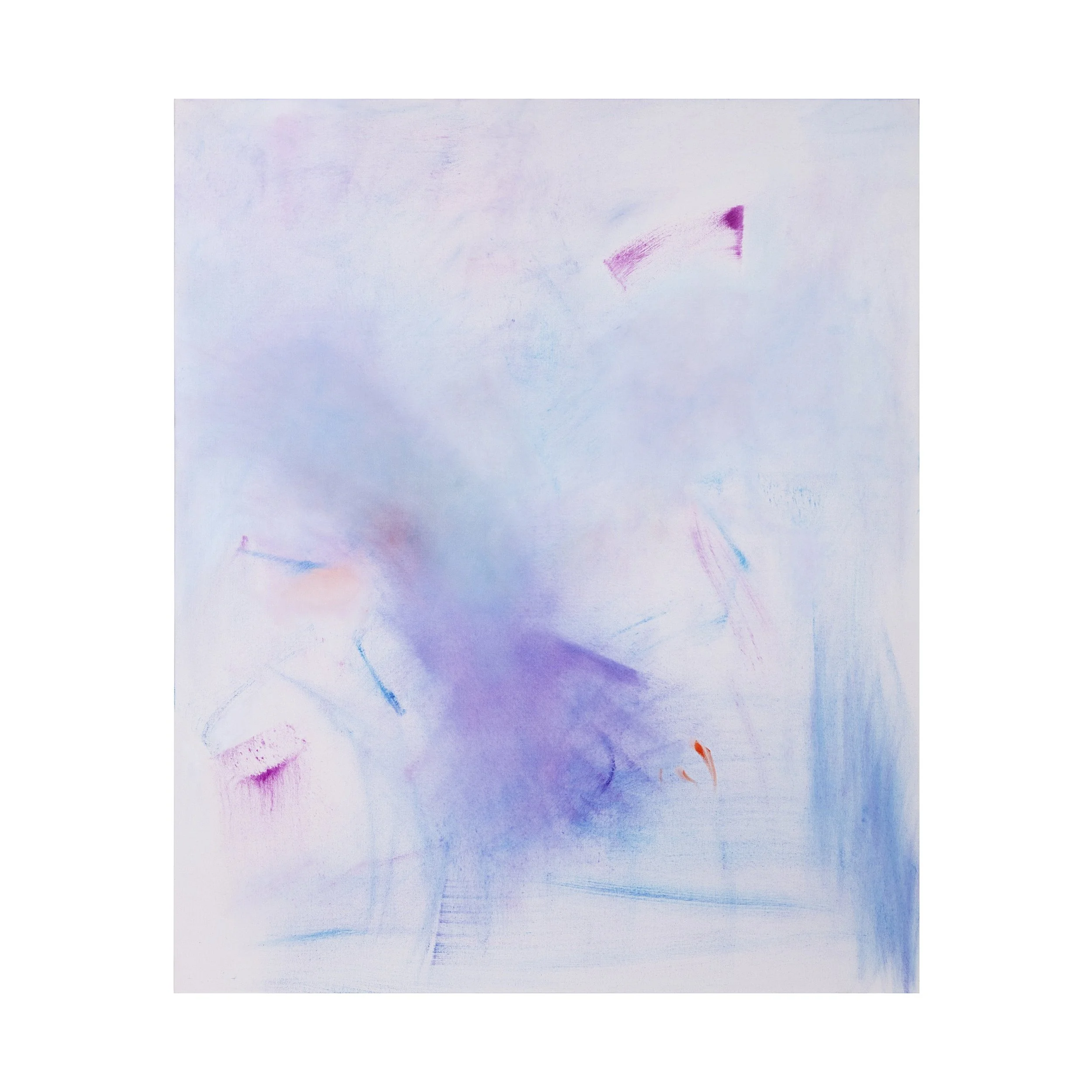 Decantação, 2026. Óleo sobre tela, 120 x 100 cm.