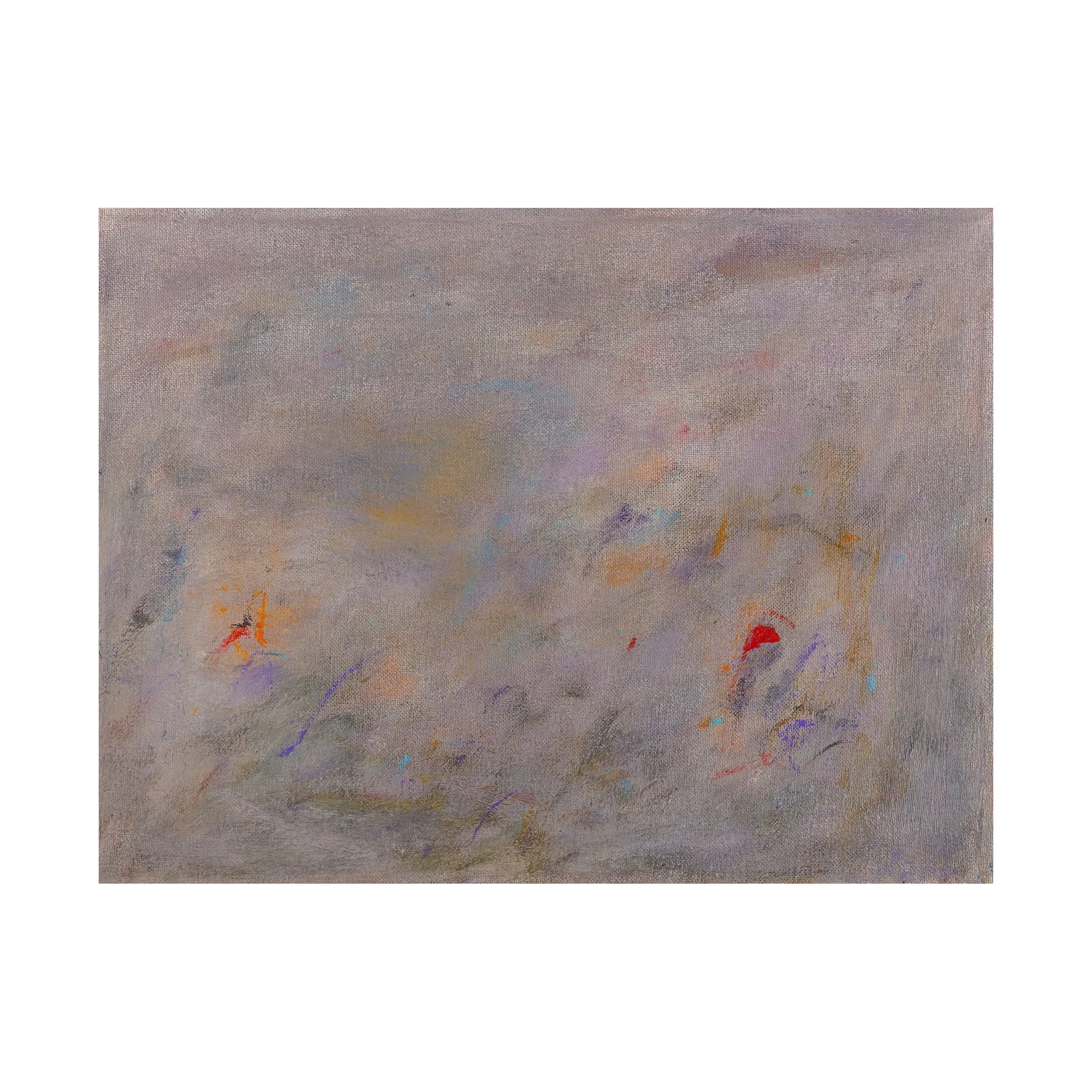Efusão, 2025. Acrílica sobre tela, 30 x 40 cm.