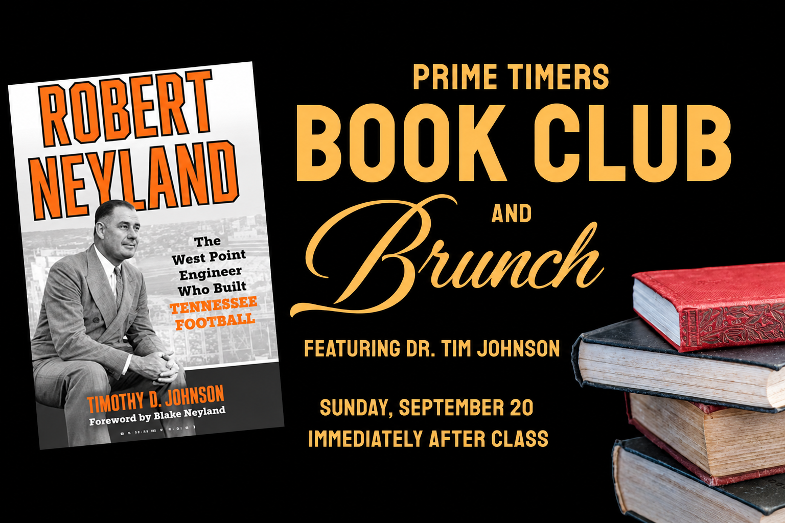 Prime Timers brunch and book event