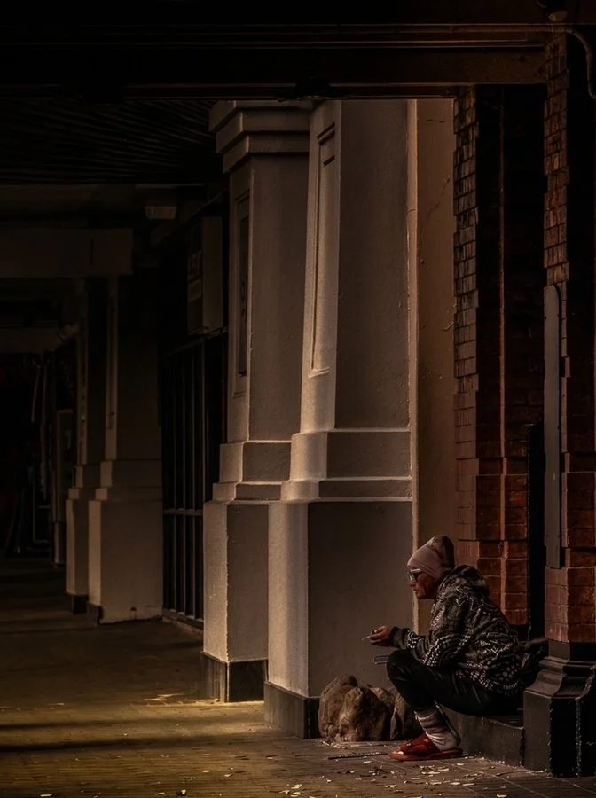 A ciggy before another homeless night | Margie Coplestone