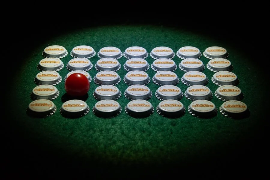 The odd one out red ball | Monika Coles