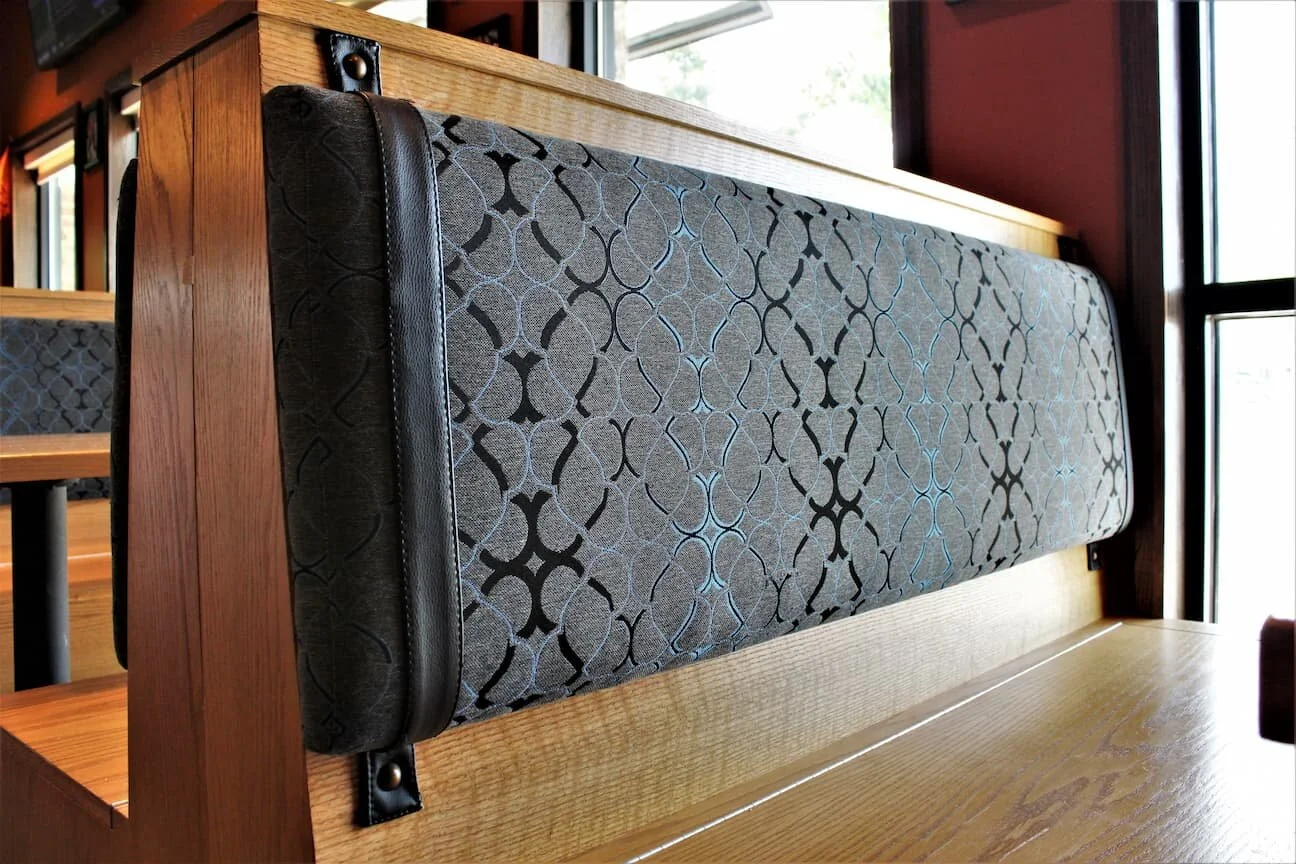 Corn Upholstery Custom Seat and Back Pads for Architectural Millwork