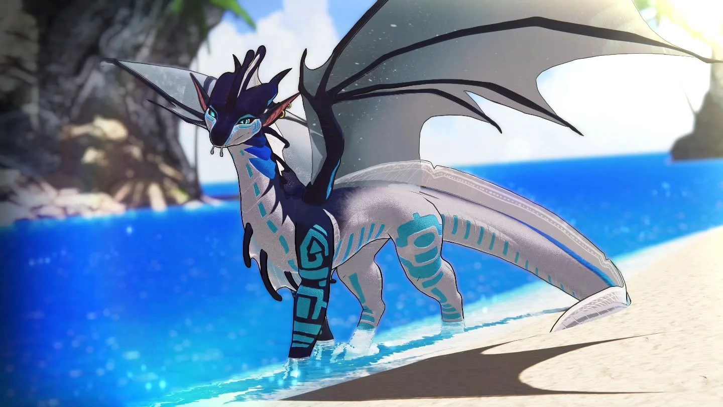 The messenger~
--
🌏 Deep Blue - by Fins
--
#dragon ##feraldragon #vrchat #seawing #wingsoffire