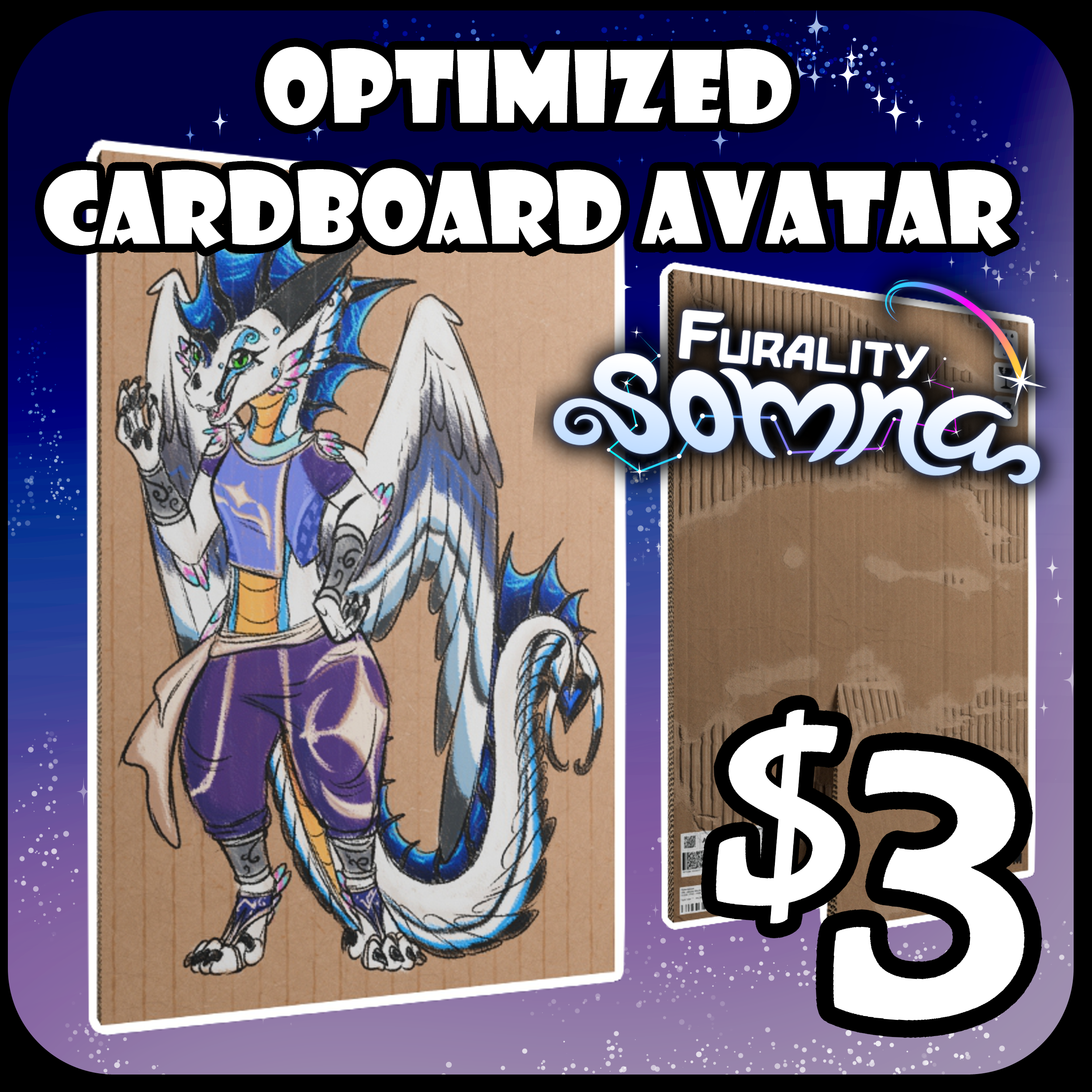 [VRCHAT] Cardboard Stand Avatar