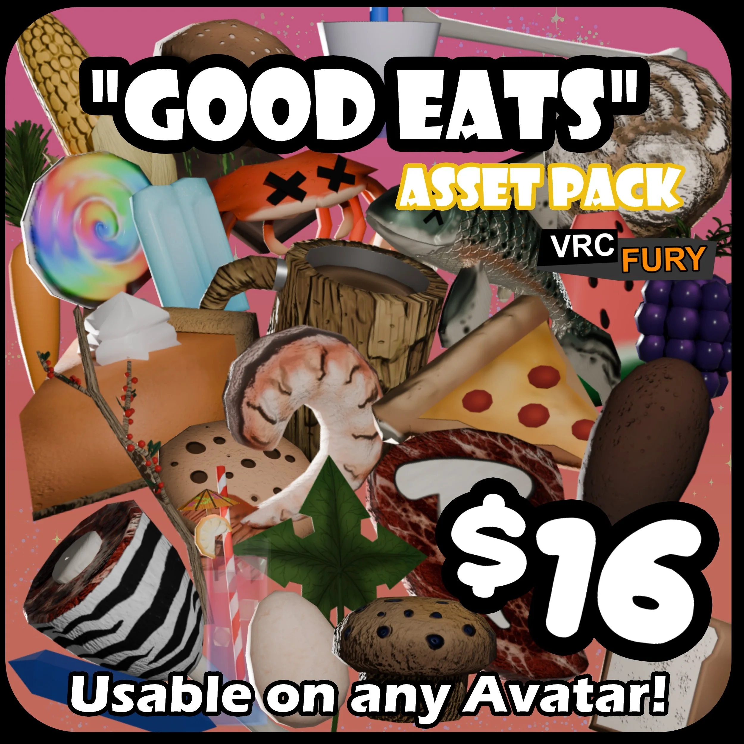 [VRCHAT ASSET] Good Eats Asset Pack