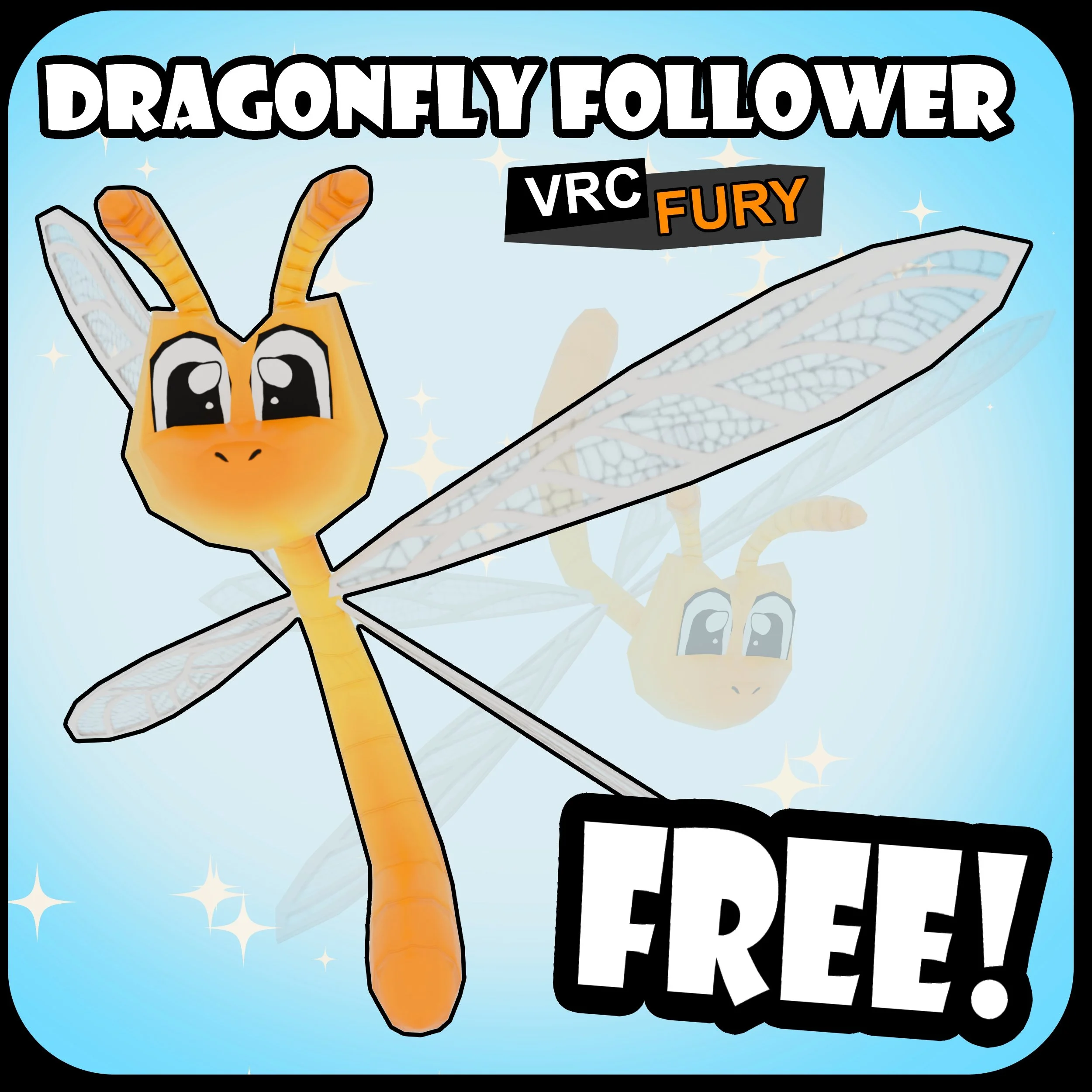 [VRC ASSET] Dragonfly Follower