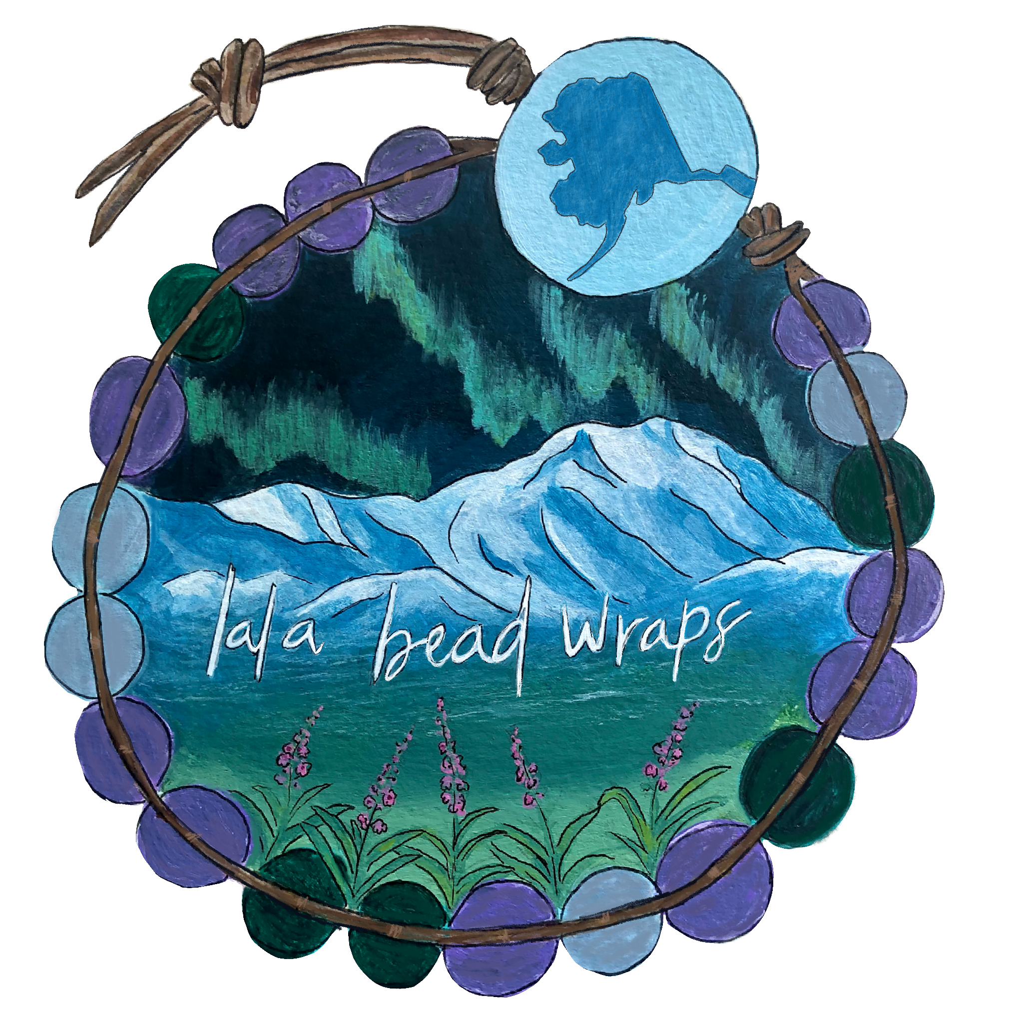 Sticker Design for Lala Bead Wraps