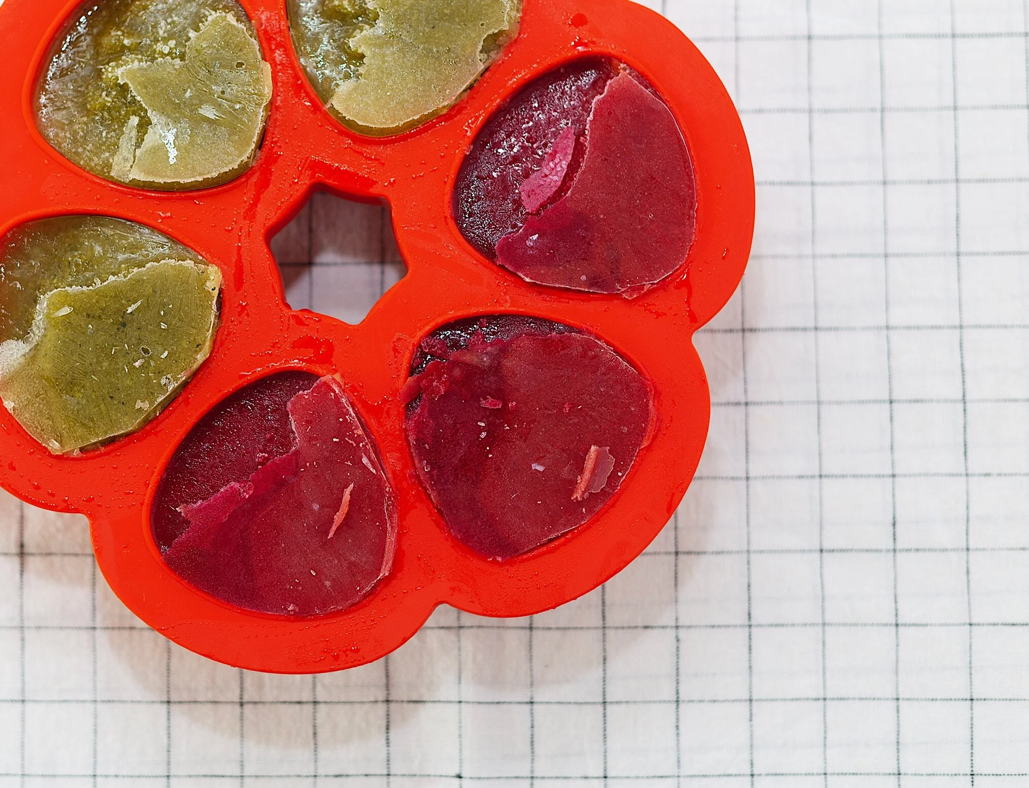 Feeding and freezing purees