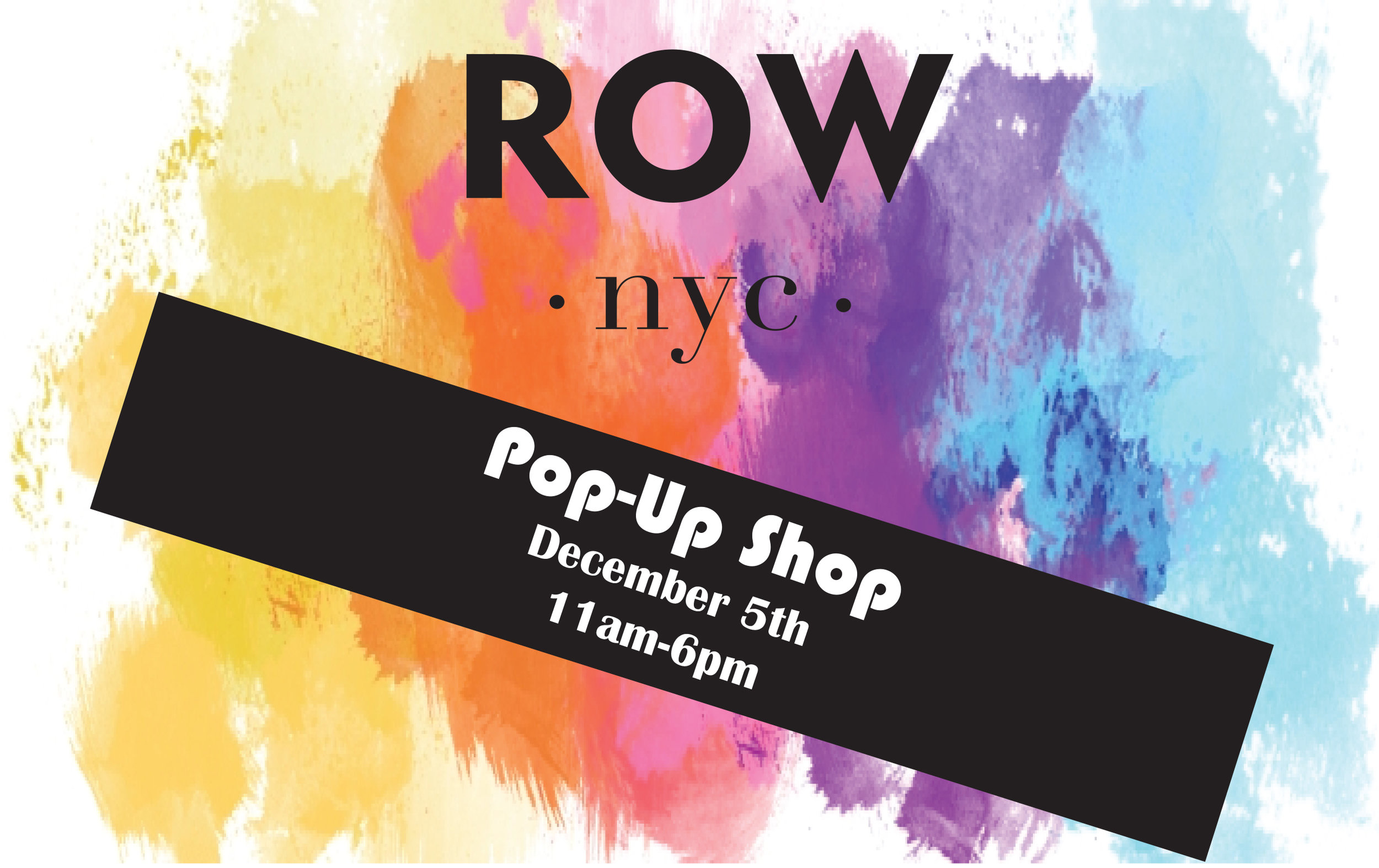 ROW NYC Pop Up Event