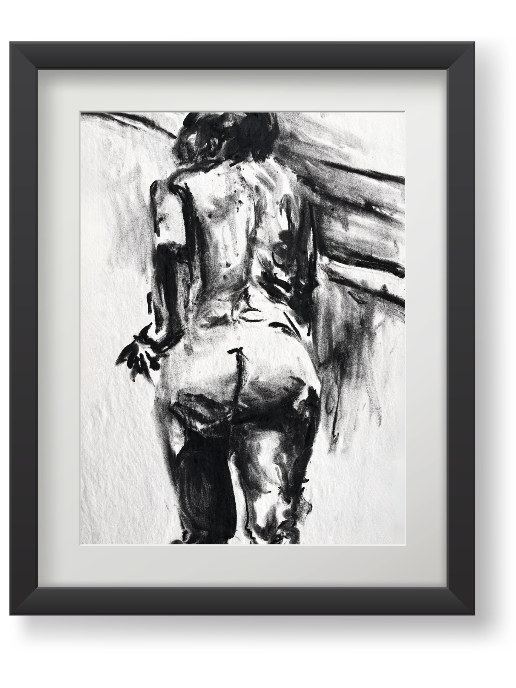 Woman With Bare Back - 12 x 16