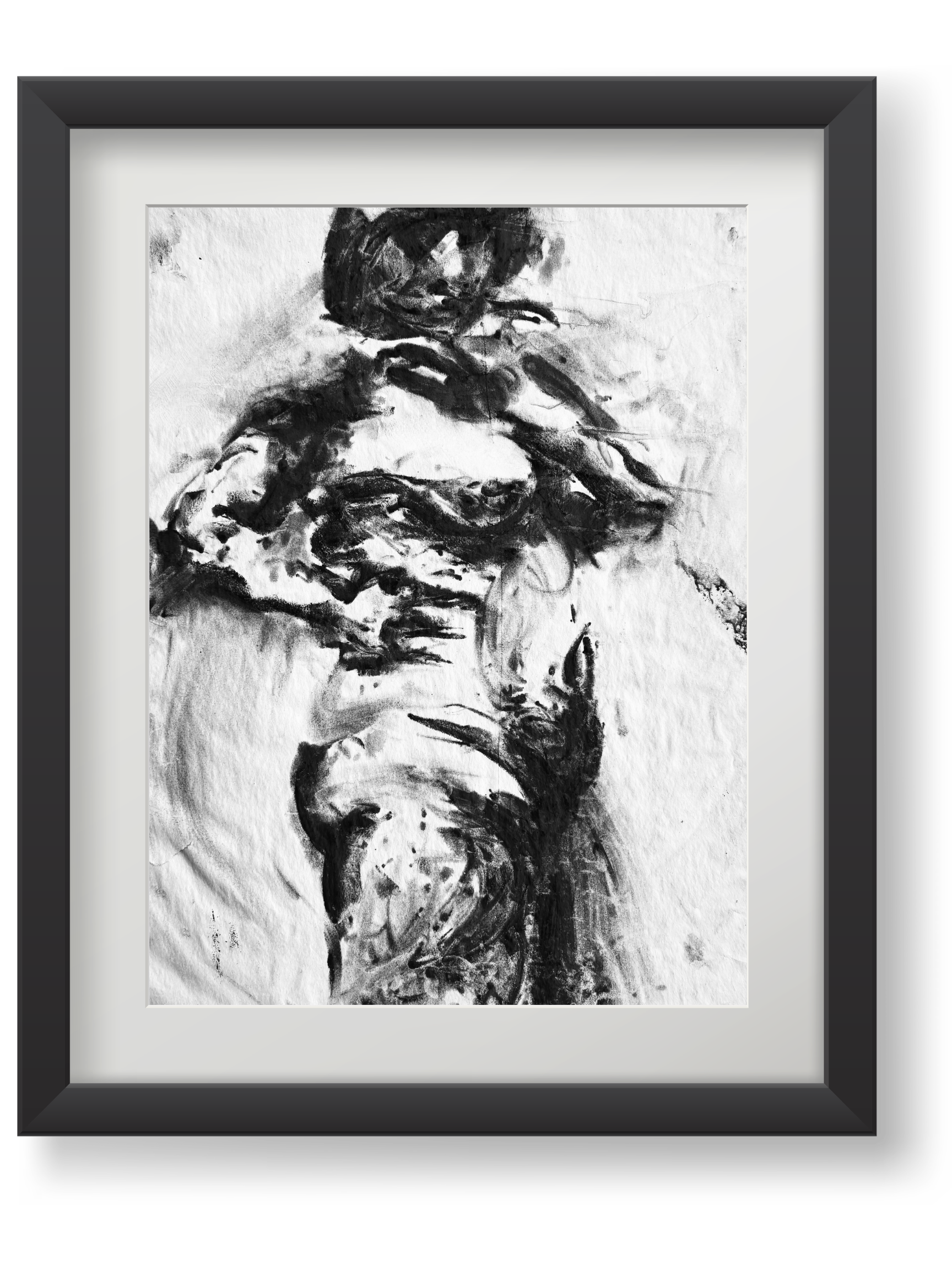 Woman With Bare Bosom #01 - 12 x 16