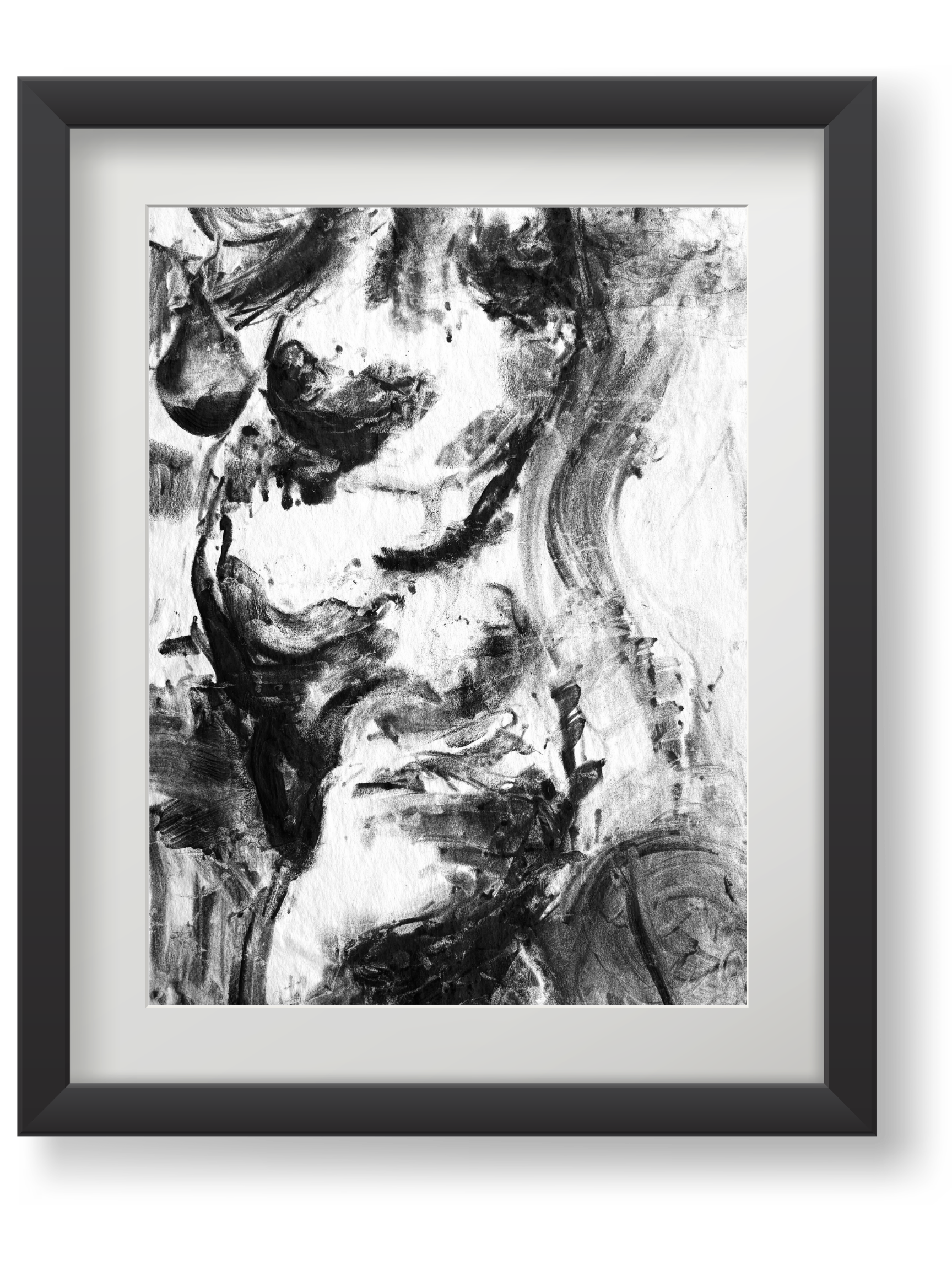 Woman With Bare Bosom #03 - 12 x 16