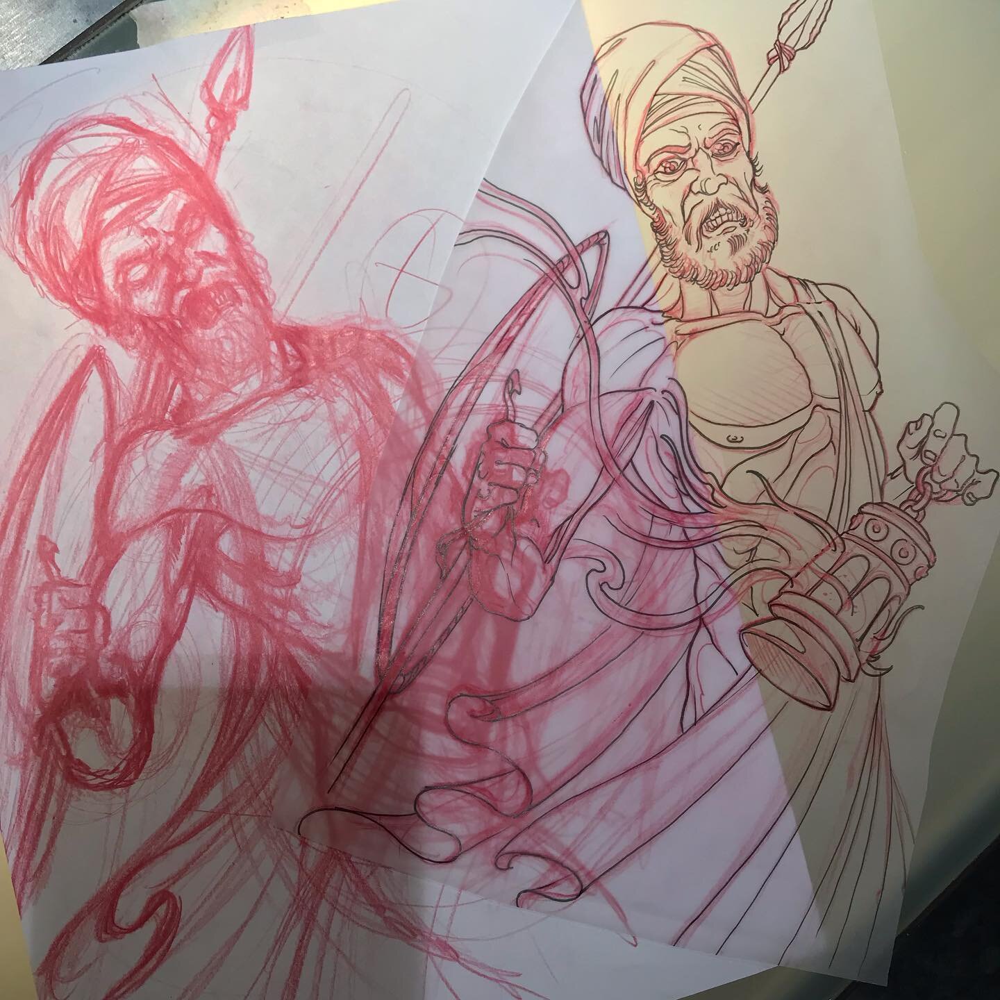 #warrior #sketch #funtattoo