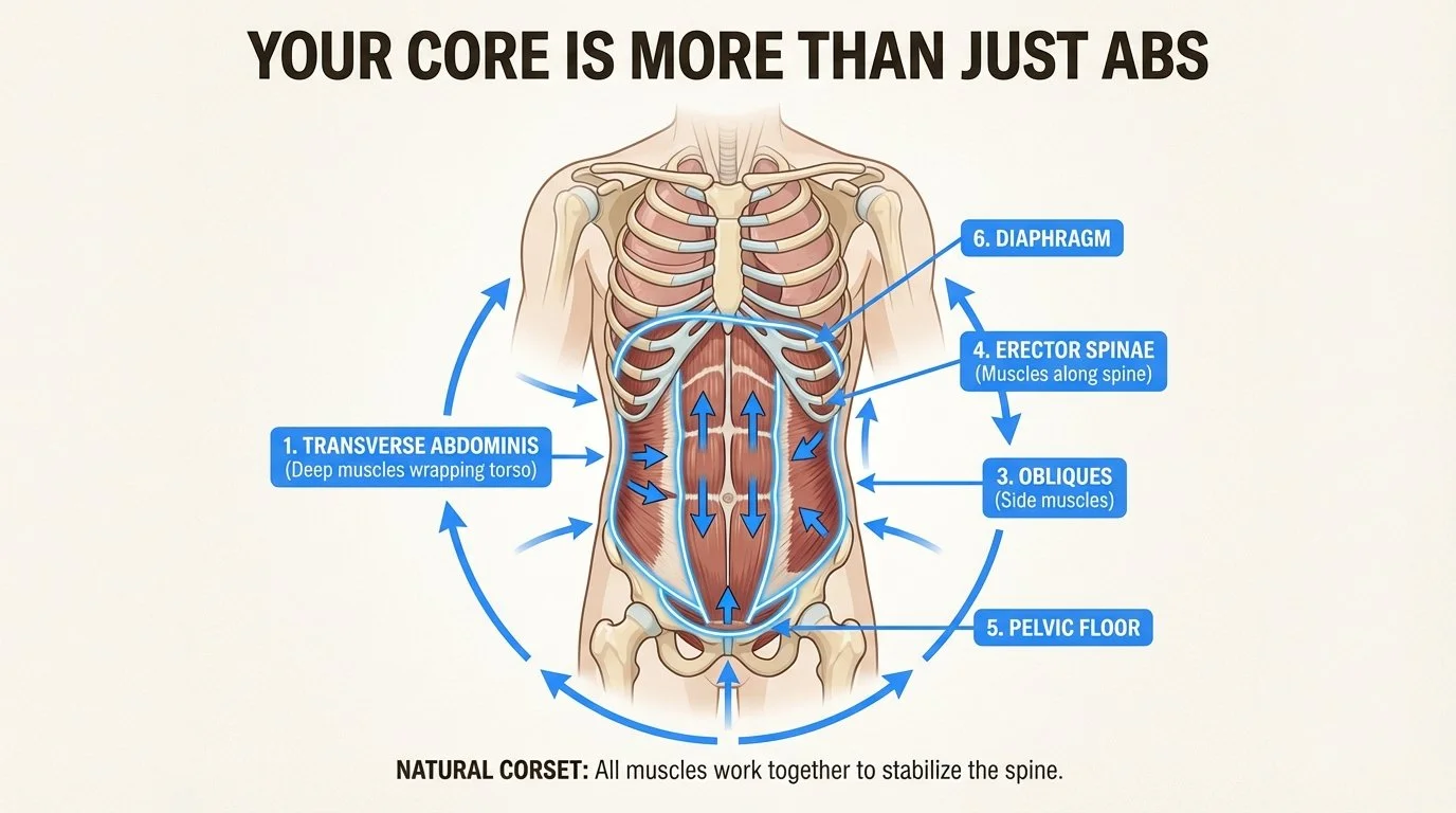 A series of exercises to help with low back pain