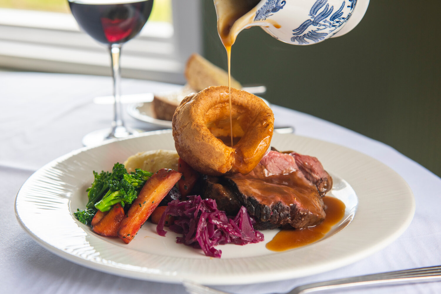 Roast dinner at Saplinbrae Restaurant.JPG