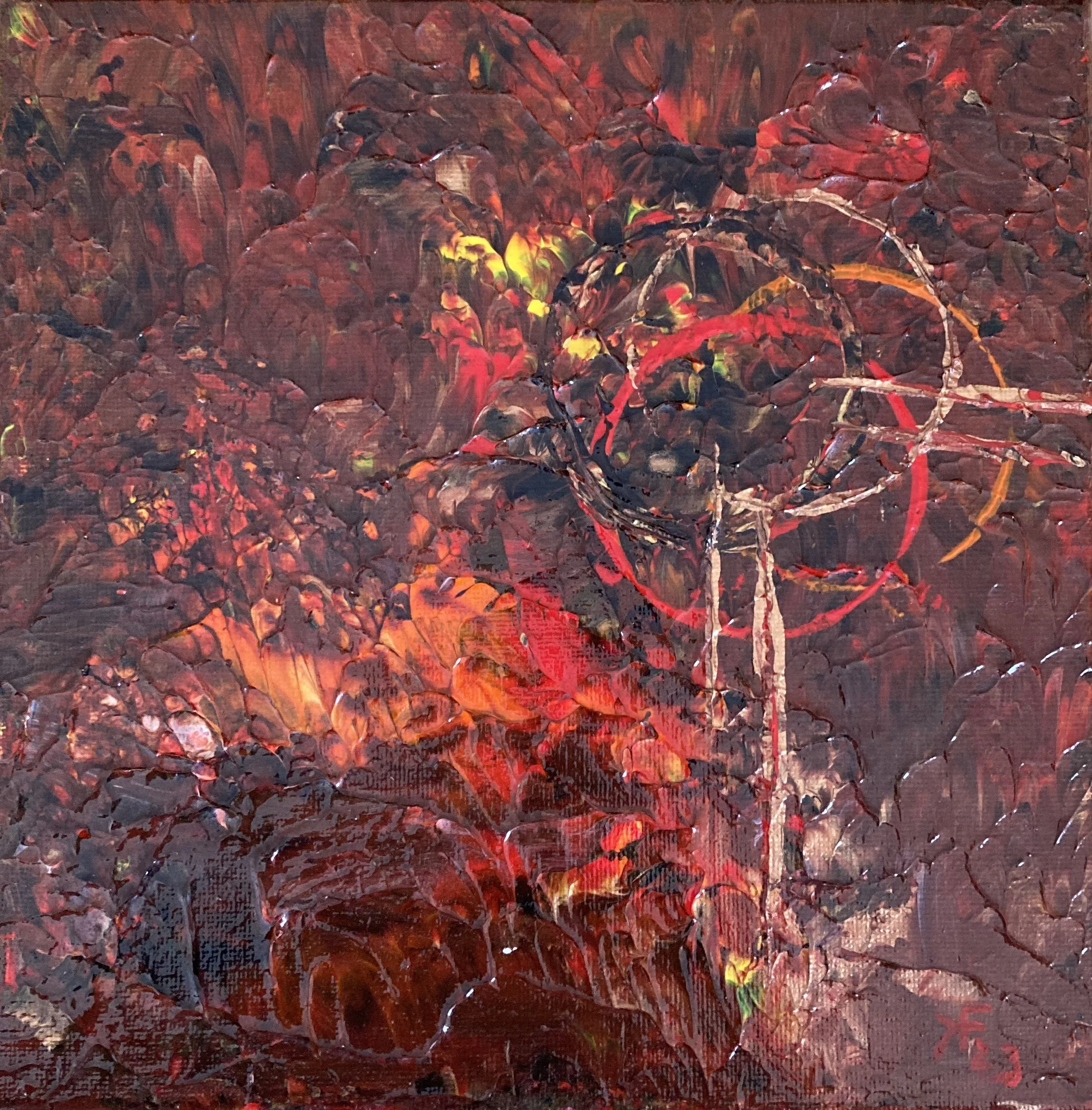 s31 red ink4 of 5 by Karen Fieldstad