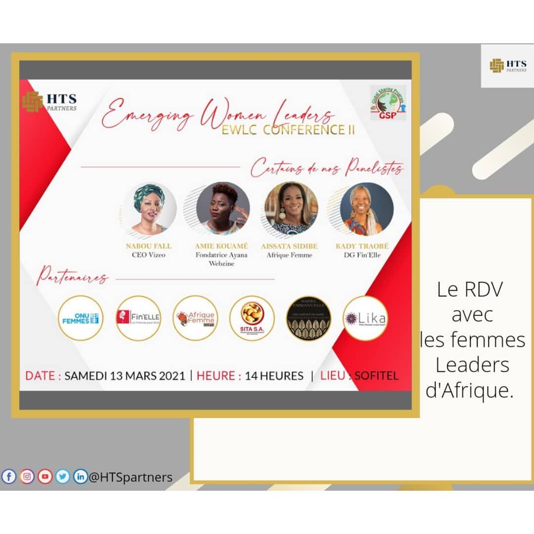 Emerging Women Leaders Conference (EWLC) c'est aussi le rendez-vous avec les femmes Leaders d'Afrique. https://forms.gle/HJqqMBq4LgzFQeZi7
Alors ne manquez surtout pas ce rendez-vous.

La conférence se tiendra le samedi 13 Mars au Sofitel Abidjan à