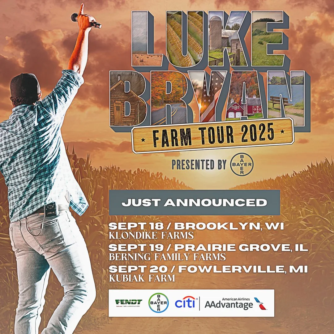 Luke Bryan Announces Fall Dates for Farm Tour 2025