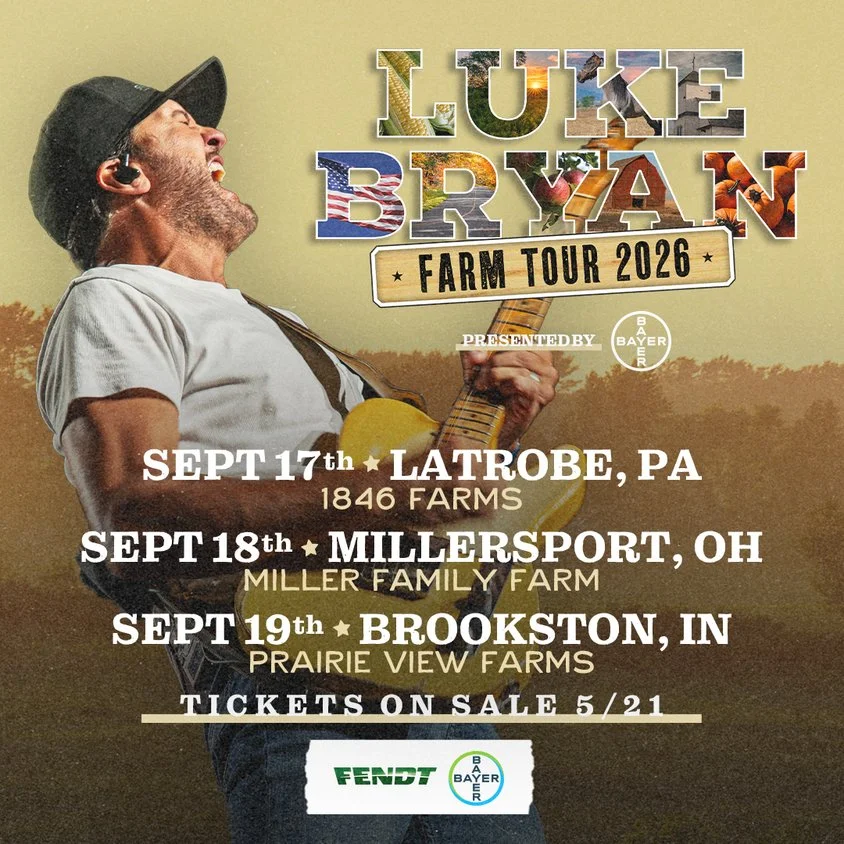 Luke Bryan Announces Fall FARM TOUR Dates September 17-19