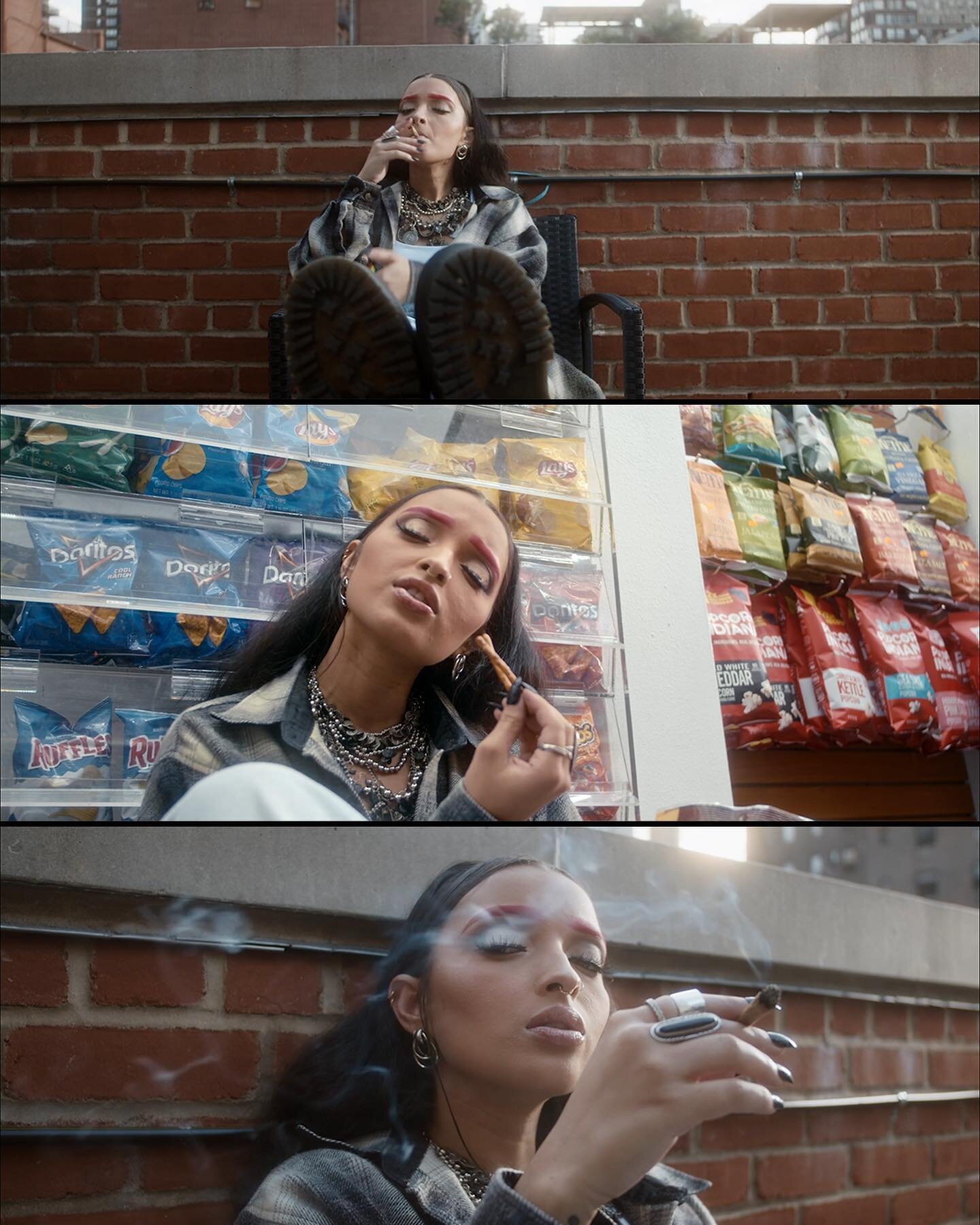 some stills and BTS clips from an unreleased music video in the works with @iamsharisilver ‼️

dir: @chels.lynn 
dp: @gao.dzilla 

#production #cinematography #film #musicvideos #doritos