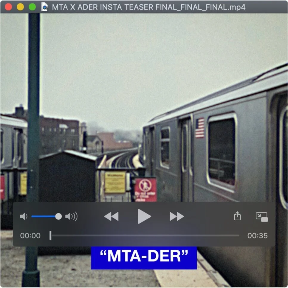 MTA X ADER INSTAGRAM TEASER