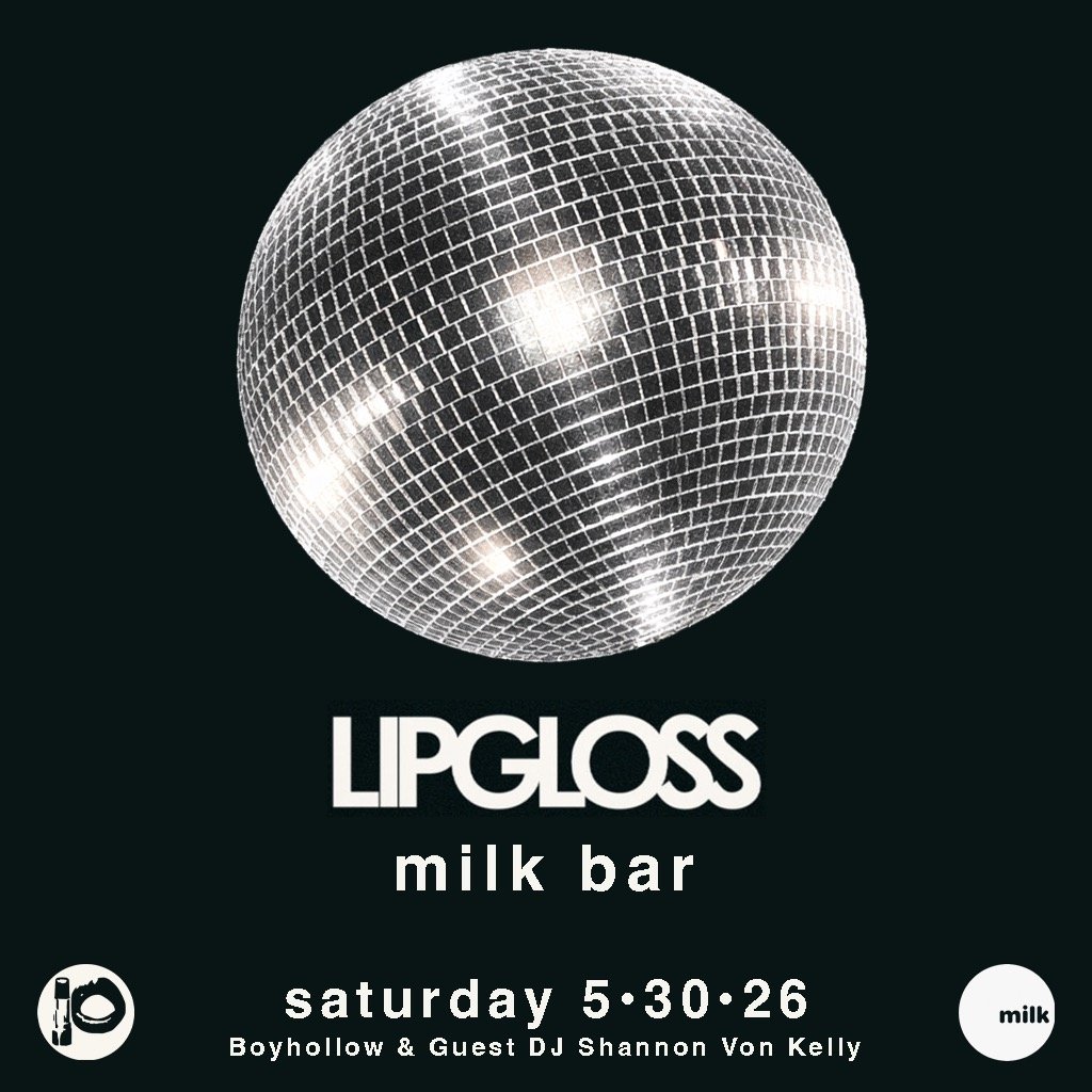 We're taking over the polka-dot room at Milk Bar 🥛 one more time for Denver's best damn dance party Lipgloss 🫦💄 on Saturday, May 30.

@boyhollowdj &amp; guest @thevonkelly will be playing the finest in indie, New Wave, rock, soul &amp; guilty plea