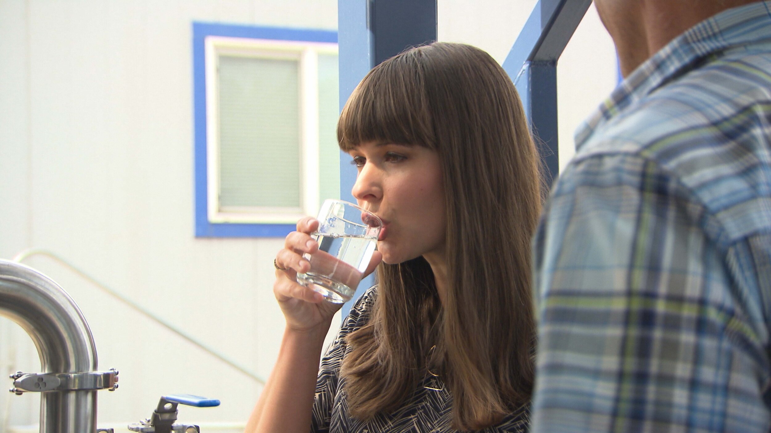 Dr. Jennifer Gardy drinking water extracted from poo