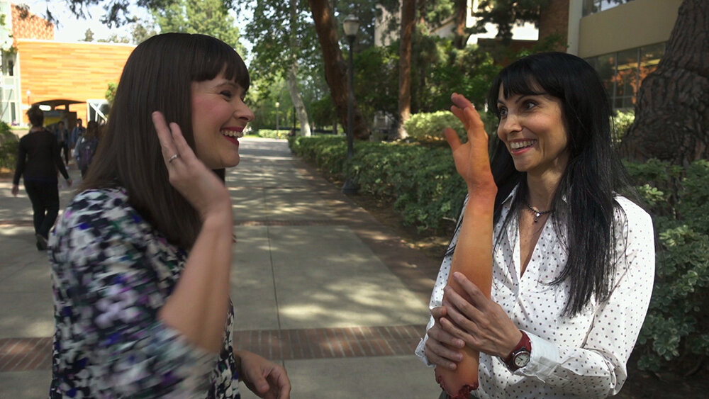 Dr. Jenn Gardy, Dr. Ladan Shams and the rubber hand experiment