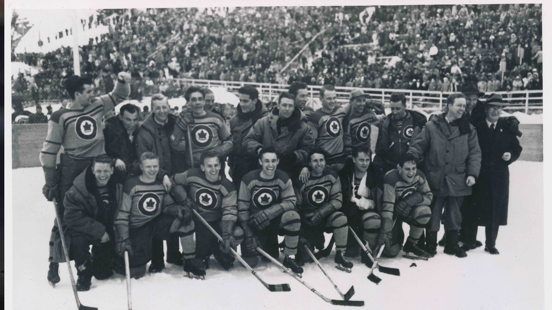 RCAF Flyers after winning gold