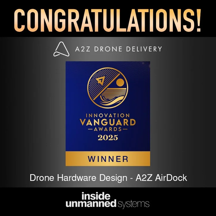 A2Z AirDock Wins 2025 Innovation Vanguard Award for Drone Hardware Design