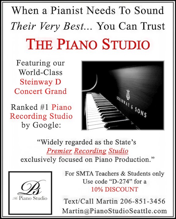 Ad for The Piano Studio (206) 851-3456