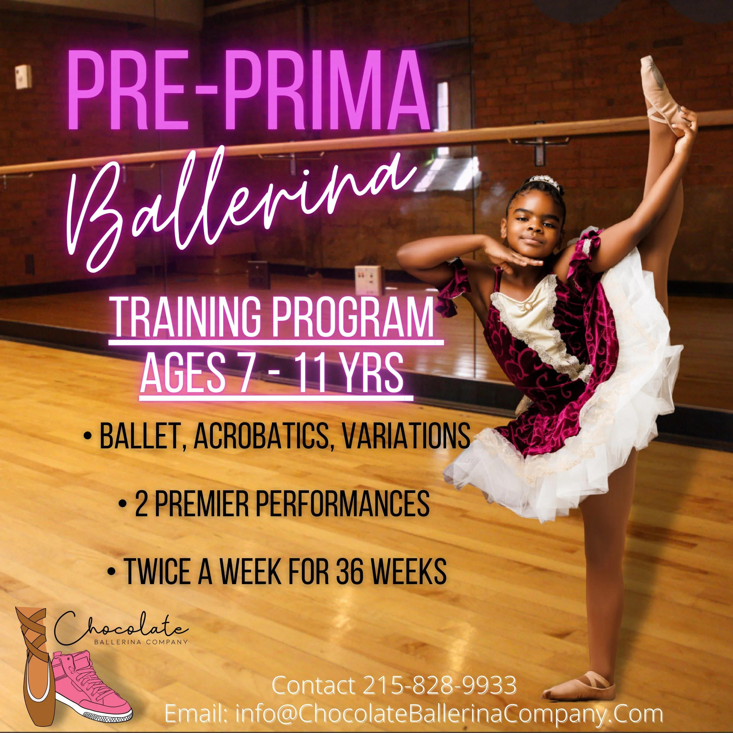 "Pre-Prima Ballerina" Training ProgramAges 7yrs-11yrs