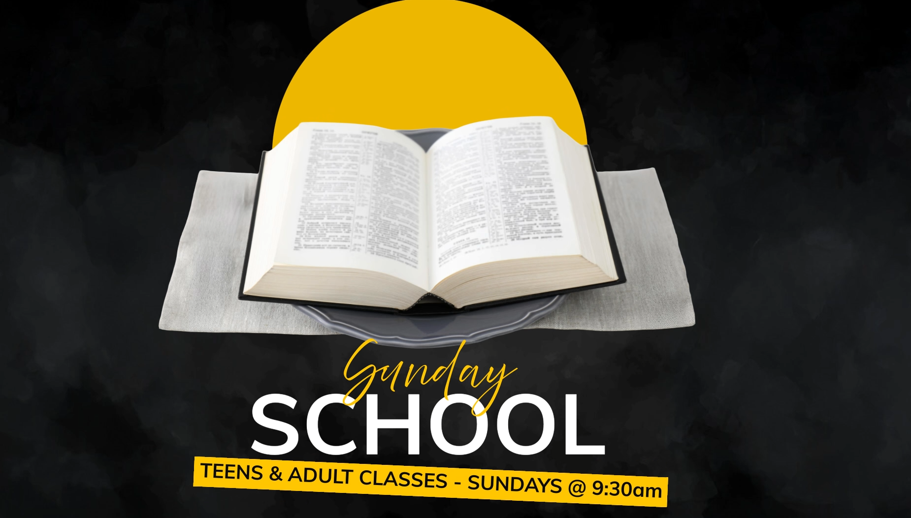 TEEN & ADULT SUNDAY SCHOOL
