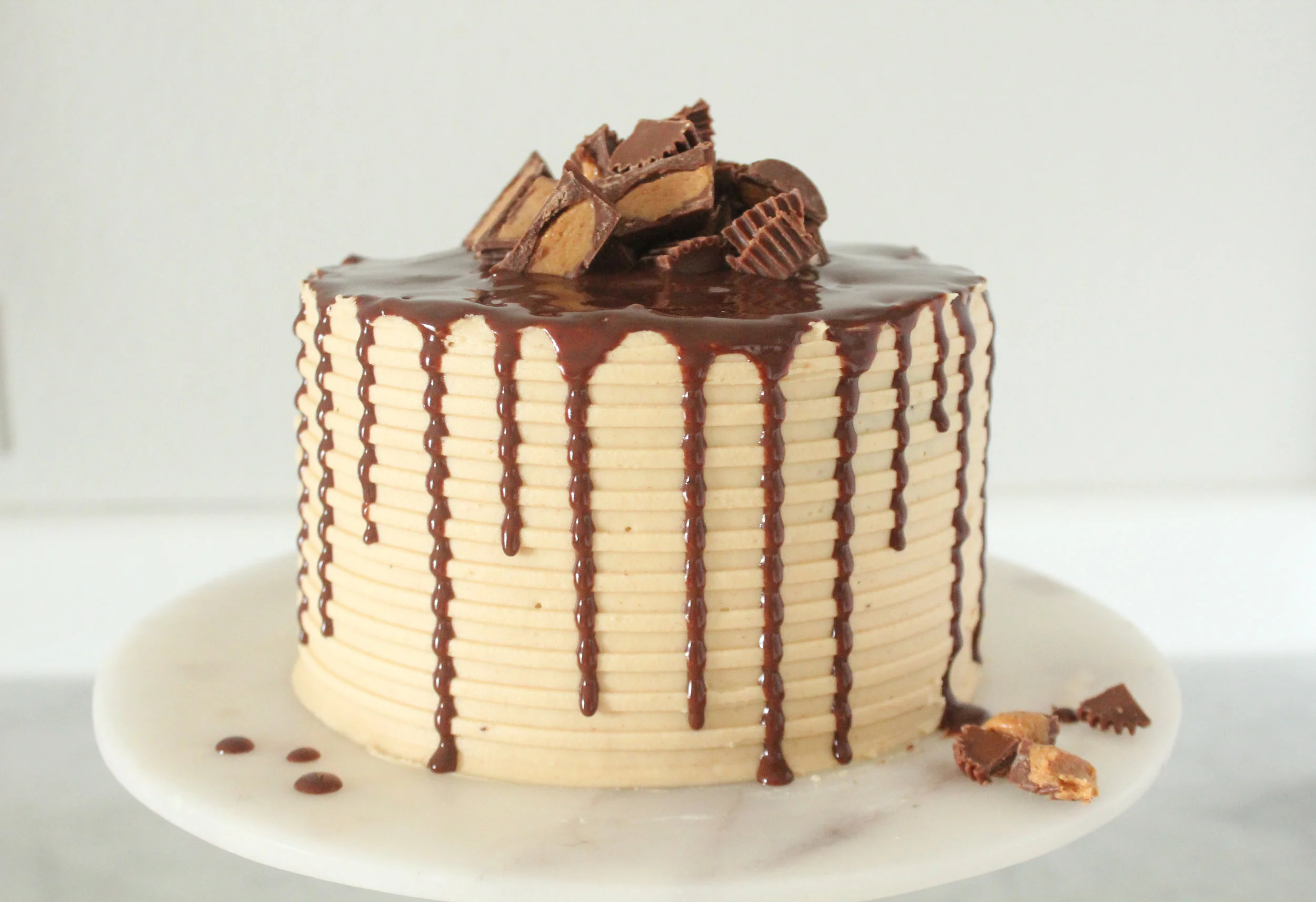 Chocolate Peanut Butter Cake (For Two)