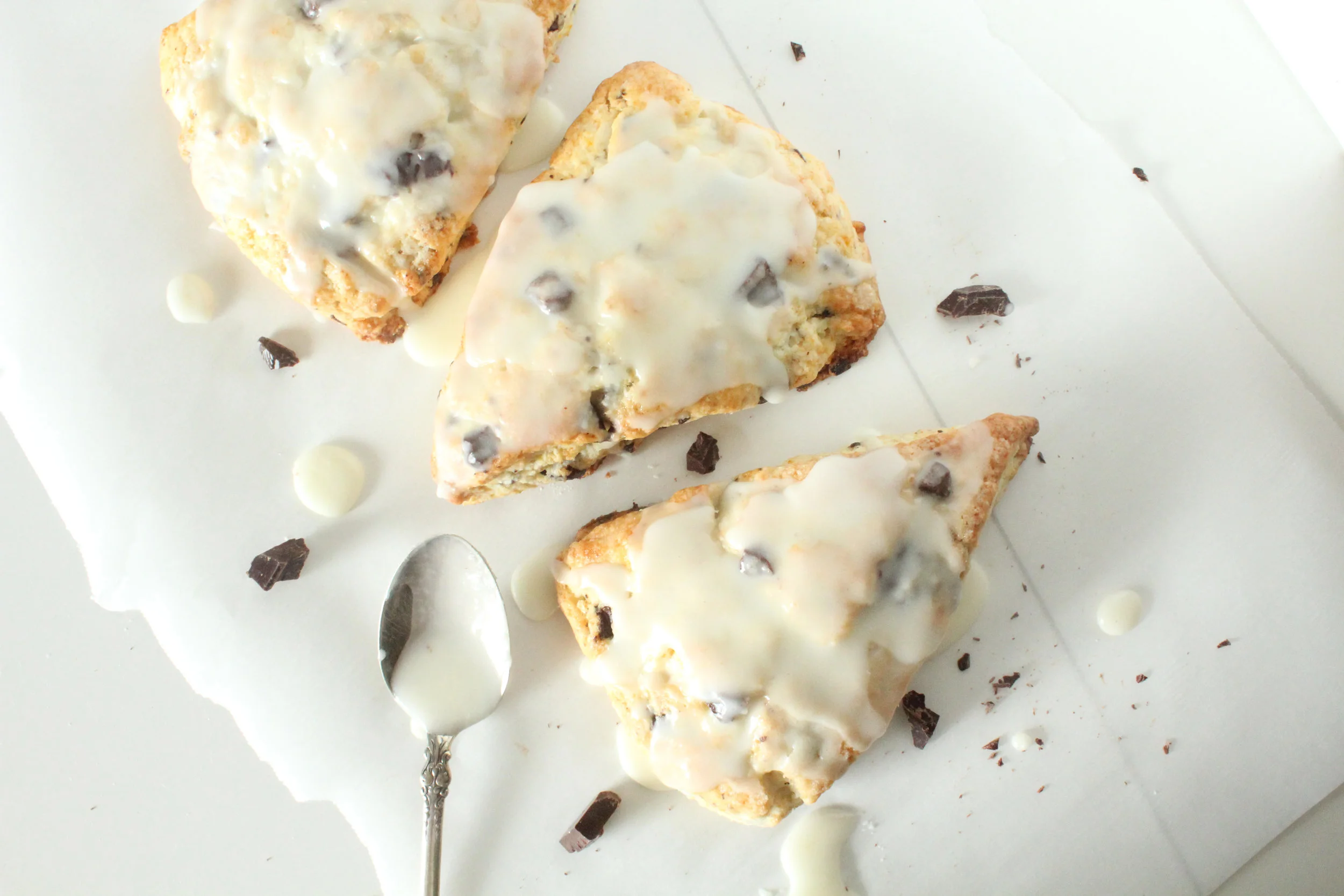 Chocolate Orange Glazed Scones