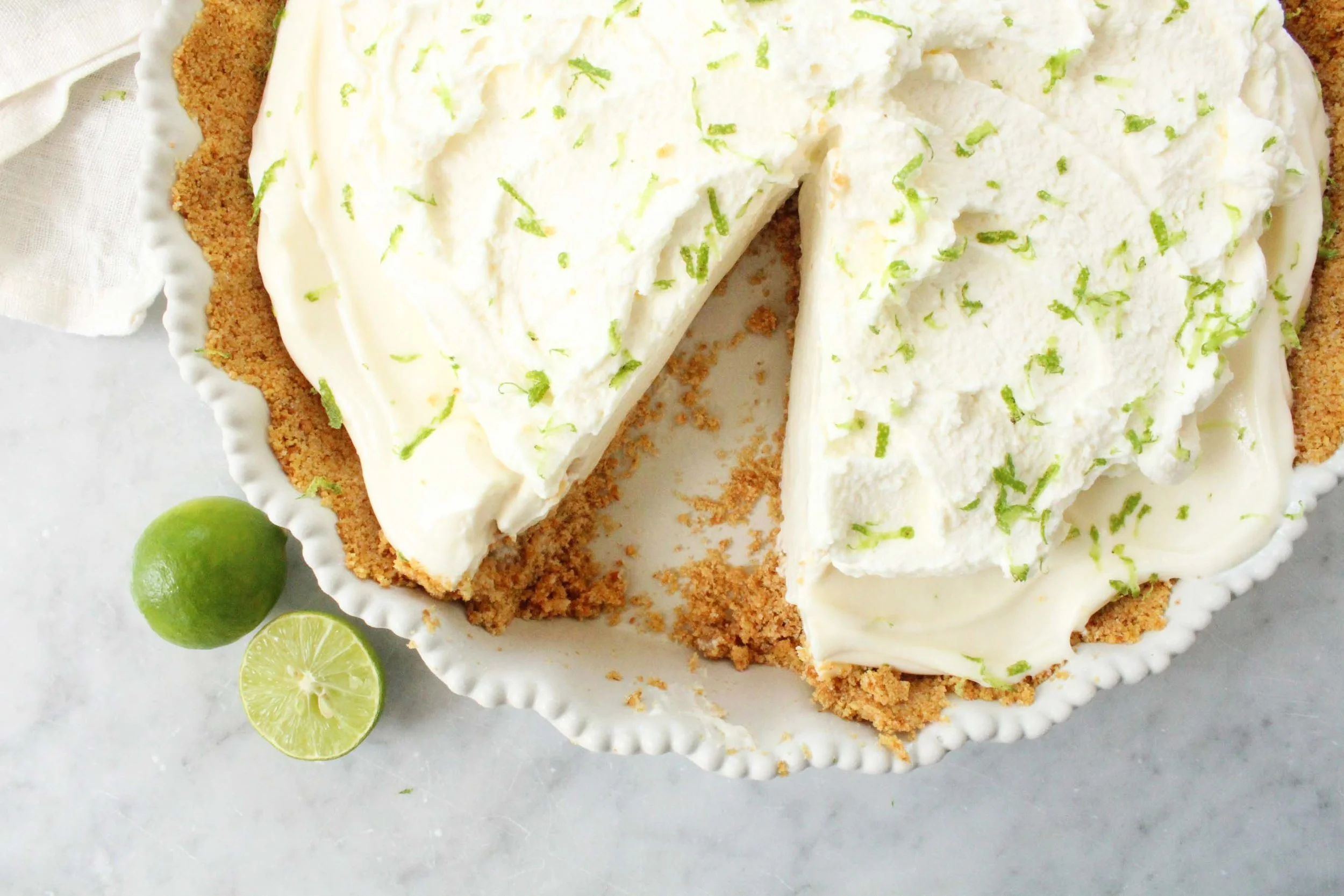 The Creamiest Key Lime Pie with Mascarpone Whipped Cream